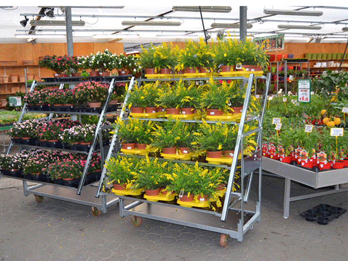 Danish metal flower carts for sale